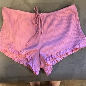 Victoria's Secret Pink Ruffle Shorts